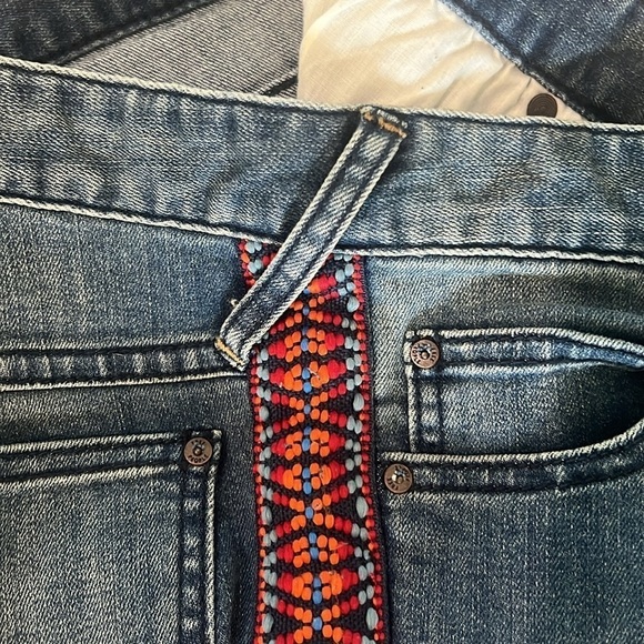 Free People Aztec Skinny Jeans Size 27 - Picture 5 of 7